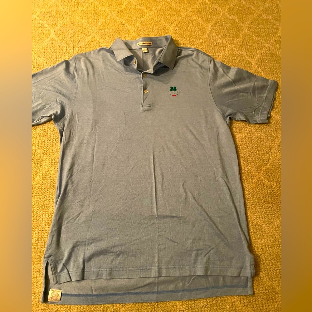 Peter Millar 100% Cotton Golf Shirt Shamrock